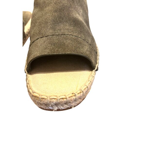 Splendid Womens Olive Green Suede Slide-On Espadrille Sandals Size 6 1/2 - Picture 4 of 16